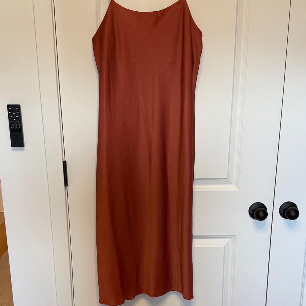 SPANX Rust Midi Dress